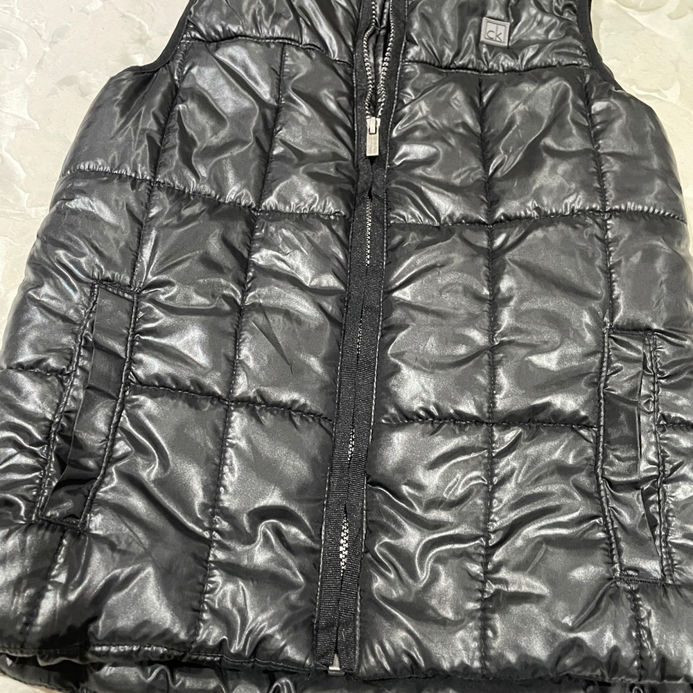 Calvin Klein Boys Size 7 Black Puffer Vest